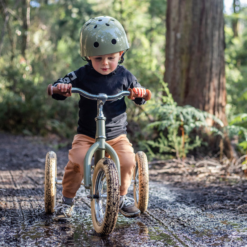 Trybike | Tricicleta Vintage din Otel Fara Pedale | Verde